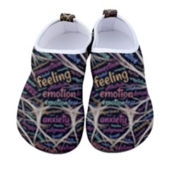 Mental Human Experience Mindset Pattern Kids  Sock-style Water Shoes by Paksenen