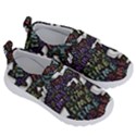 Time Nonlinear Curved Undirected Kids  Velcro No Lace Shoes View3