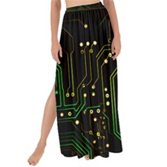 Circuits Circuit Board Green Technology Maxi Chiffon Tie-up Sarong by Ndabl3x