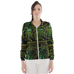 Circuits Circuit Board Yelow Women s Windbreaker by Ndabl3x