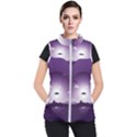 Ufo Illustration Style Minimalism Silhouette Women s Puffer Vest View1