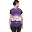 Ufo Illustration Style Minimalism Silhouette Women s Puffer Vest View2