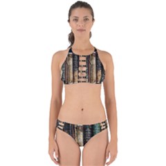 Assorted Color Books Old Macro Perfectly Cut Out Bikini Set by Cendanart
