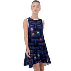 Retro Games Frill Swing Dress by Cendanart