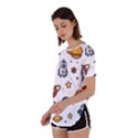 Set Cartoon Symbol Pattern Perpetual Short Sleeve T-Shirt View2