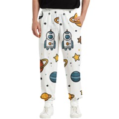 Set Cartoon Symbol Pattern Men s Elastic Waist Pants by Bedest