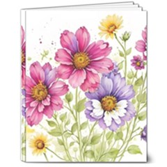 Flourish Colours Invitation 8  X 10  Softcover Notebook by Bedest