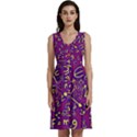 Background Doodles Math Sleeveless Dress With Pocket View1