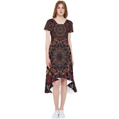 Kaleidoscope Multicoloured High Low Boho Dress by Grandong