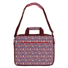 Red & Blue British Flag Print 13  Shoulder Laptop Bag  by CoolDesigns