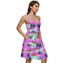 Mint & Violet Hawaii Hibiscus V-Neck Pocket Summer Dress  View2