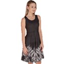 Tie Dye Dark Gray Knee Length Skater Dress With Pockets View3