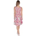 Hot Pink Pattern Doddle Kawaii Knee Length Skater Dress With Pockets View4