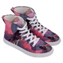 Aesthetic Astronautics Atmosphere Blue Clouds Cosmos Fantasy Galaxy Men s Hi-Top Skate Sneakers View3