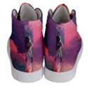 Aesthetic Astronautics Atmosphere Blue Clouds Cosmos Fantasy Galaxy Men s Hi-Top Skate Sneakers View4