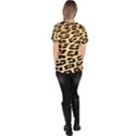 Leopard Print Women s V-Neck Scrub Top View4