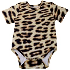 Leopard Print Baby Short Sleeve Bodysuit by TShirt44