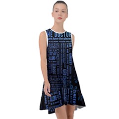 Doctor Who Tardis Frill Swing Dress by Cendanart