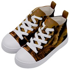 Bridge Of Regret Kids  Mid-top Canvas Sneakers by Cendanart