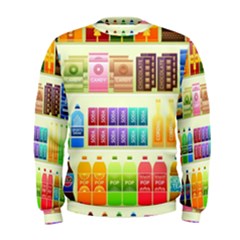 Supermarket Shelf Products Snacks Men s Sweatshirt by Cendanart