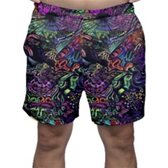 Psychodelic Absract Men s Shorts by Bedest