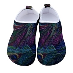 Peacock Feather Paradise Men s Sock-style Water Shoes by Cendanart