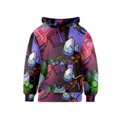 Graffiti Corazones Kingdom Saga Super Kids  Pullover Hoodie by Cemarart