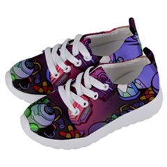 Graffiti Corazones Kingdom Saga Super Kids  Lightweight Sports Shoes by Cemarart