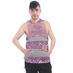 Ramen Kawaii Aesthetic Pink Men s Sleeveless Hoodie by Cemarart