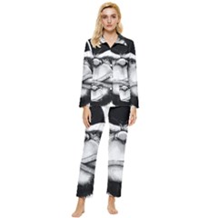 Png Huod Womens  Long Sleeve Velvet Pocket Pajamas Set by saad11