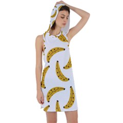 Banana Fruit Yellow Summer Racer Back Hoodie Dress by Mariart