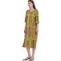 Digital Paper African Tribal Women s Cotton 3/4 Sleeve Night Gown View2