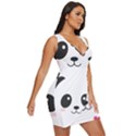 Cute Panda Love Animal Draped Bodycon Dress View3