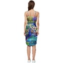 Peacocks In Garden Wrap Frill Dress View4