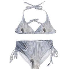 White Peacock Bird Kids  Classic Bikini Set by Ndabl3x