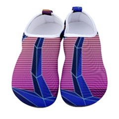 Abstract 3d Art Holiday Island Palm Tree Pink Purple Summer Sunset Water Kids  Sock-style Water Shoes by Cemarart