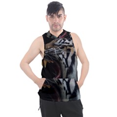 Angry Tiger Roar Men s Sleeveless Hoodie by Cemarart