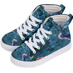 Fish Koi Carp Kids  Hi-top Skate Sneakers by Cemarart