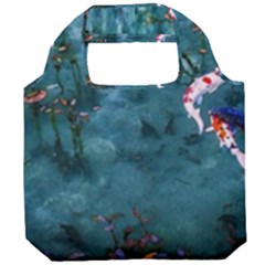 Fish Koi Carp Foldable Grocery Recycle Bag by Cemarart