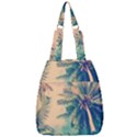 Palm Trees Beauty Nature Clouds Summer Center Zip Backpack View1