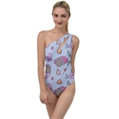 Pusheen Cat Cute To One Side Swimsuit by Grandong