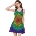 Rainbow Mandala Abstract Pastel Pattern Inside Out Racerback Dress View3