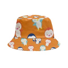 Cute Penguin Funny Pattern Inside Out Bucket Hat by Grandong