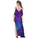 Realistic Night Sky Poster With Constellations Maxi Chiffon Cover Up Dress View2