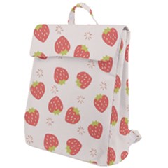 Strawberries Pattern Design Flap Top Backpack by Grandong