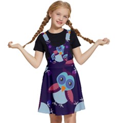 Owl Pattern Background Kids  Apron Dress by Grandong