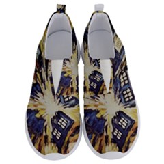 Tardis Doctor Who Pattern No Lace Lightweight Shoes by Cemarart