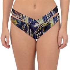 Tardis Doctor Who Pattern Double Strap Halter Bikini Bottoms by Cemarart