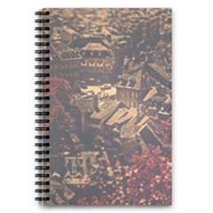 Vintage Cityscape City Retro Old 5 5  X 8 5  Notebook by Cemarart