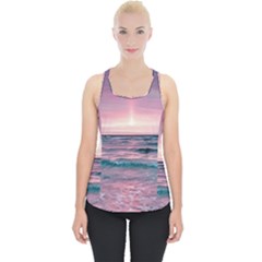 Sunset Ocean Beach Catcher Dream Evening Night Sunset Piece Up Tank Top by Cemarart